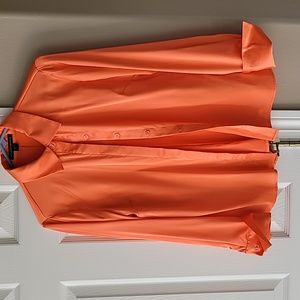 Boston proper orange blouse size 8